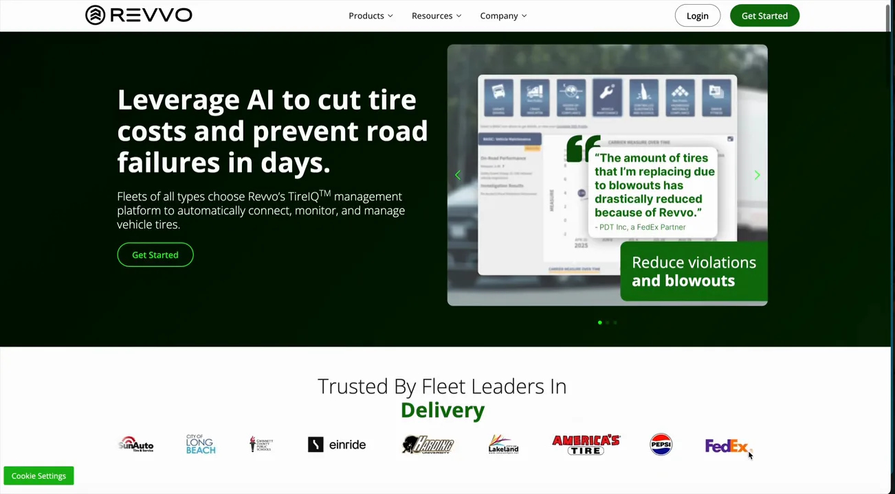 Revvo Technologies website project preview